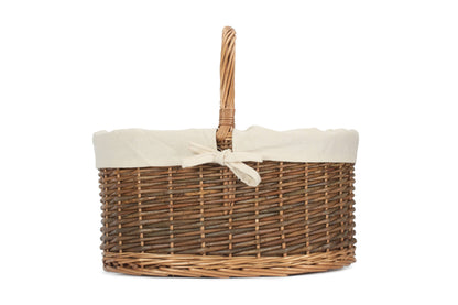 COUNTRY OVAL SHOPPER with WHITE LINING