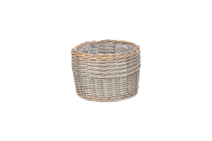 LARGE ROUND ANTIQUE WASH PLANTER