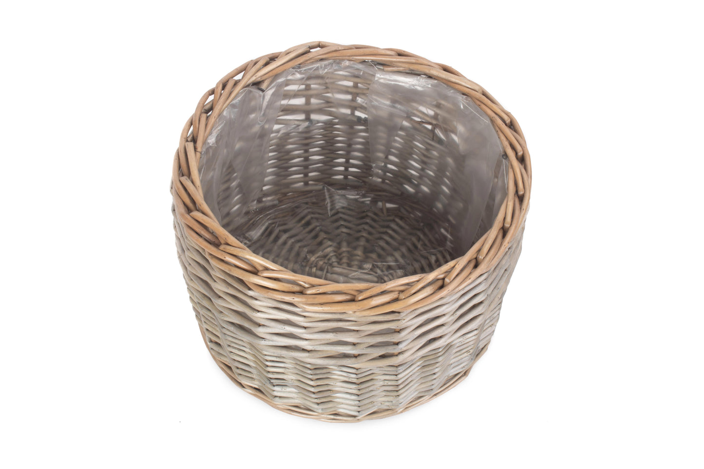 LARGE ROUND ANTIQUE WASH PLANTER
