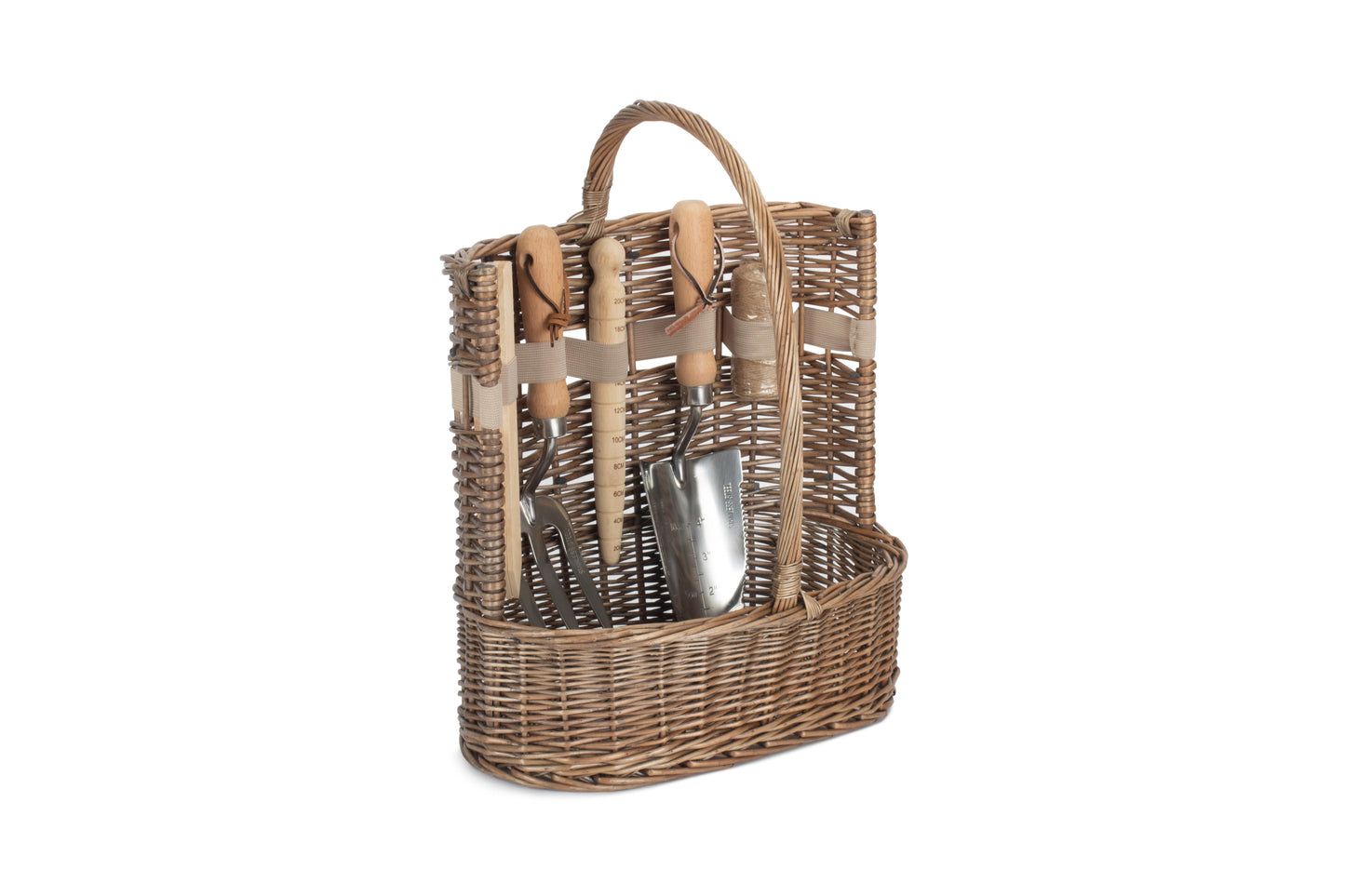 LARGE ANTIQUE WASH DELUXE GARDEN TOOL BASKET