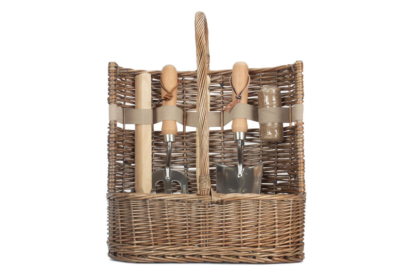 LARGE ANTIQUE WASH DELUXE GARDEN TOOL BASKET