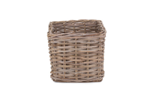 SQUARE RATTAN STORAGE BASKET