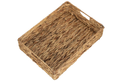 MEDIUM SHALLOW RECTANGULAR WATER HYACINTH STORAGE BASKET