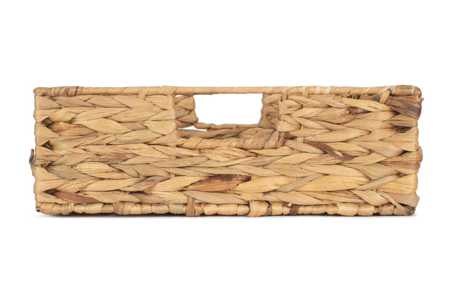 MEDIUM SHALLOW RECTANGULAR WATER HYACINTH STORAGE BASKET