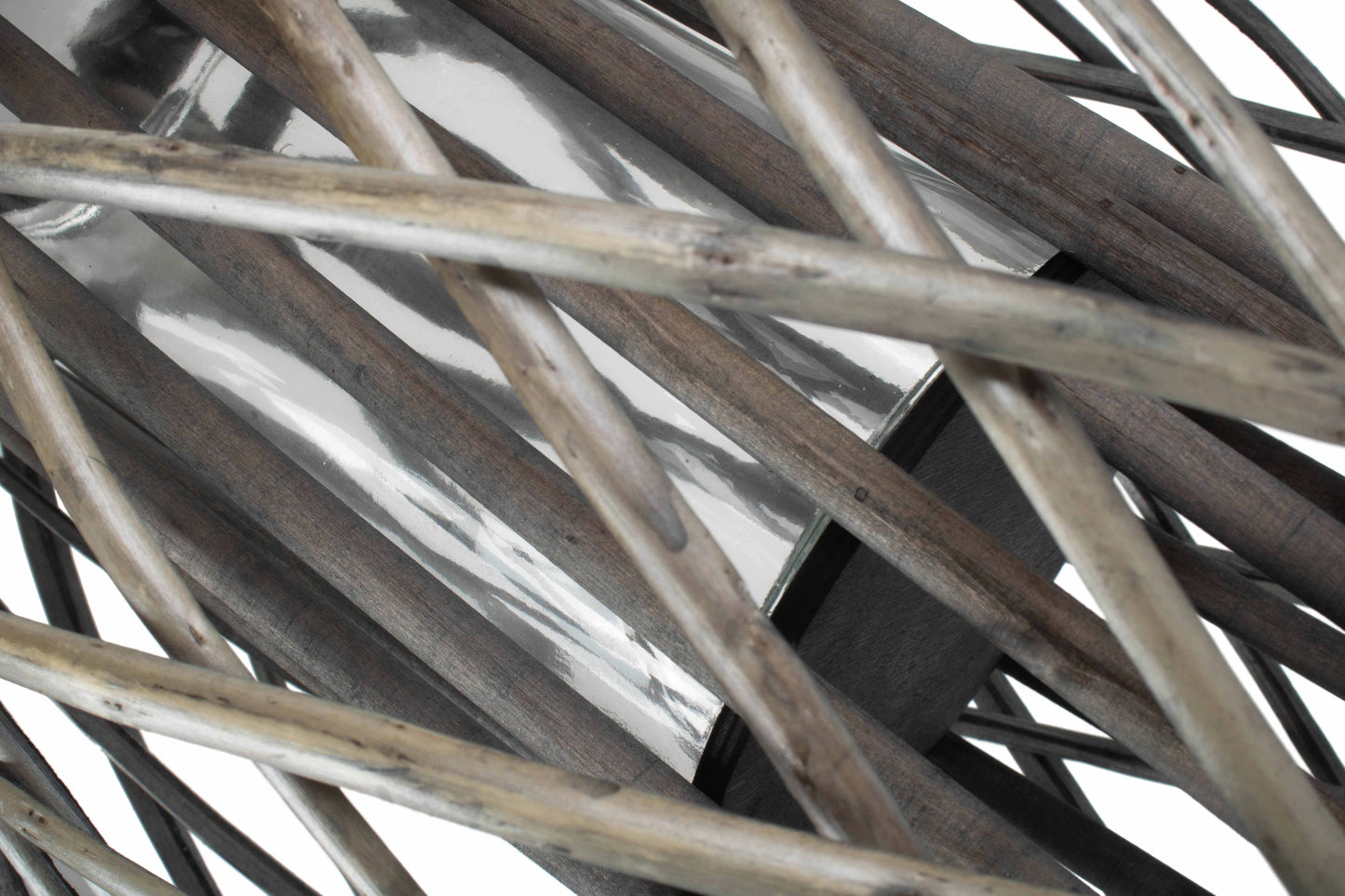 GREY WASH WILLOW CANDLE LANTERN