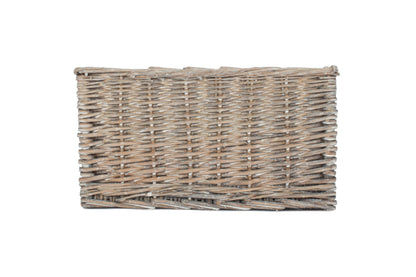 SMALL GREY WASH STORAGE BASKET - UNLINED