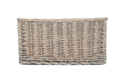 MEDIUM GREY WASH STORAGE BASKET - UNLINED