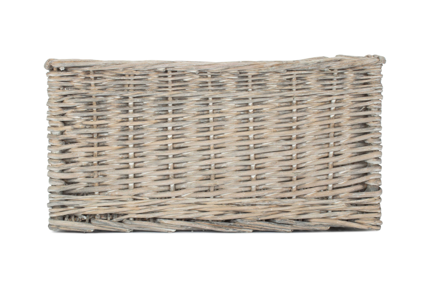 LARGE GREY WASH STORAGE BASKET - UNLINED